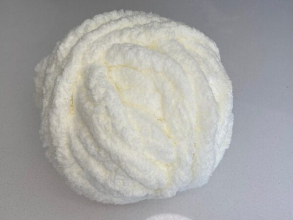 Chunky Chenille Yarn Cream