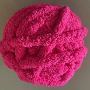 Chunky-Chenille-Yarn-HotPink