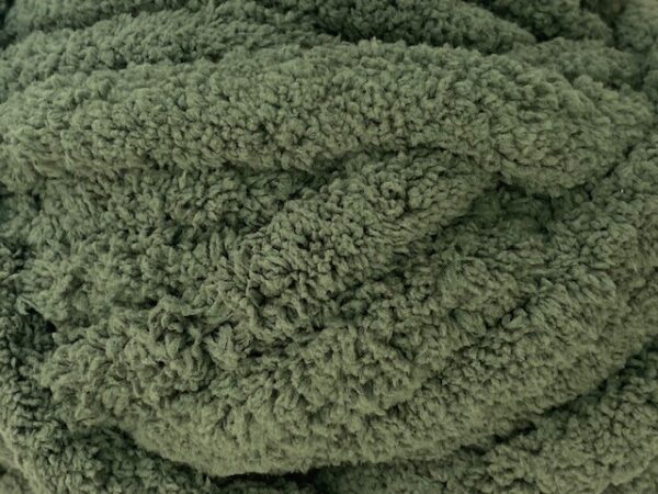 Chunky-Chenille-Yarn-Olive-2