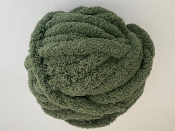 Chunky-Chenille-Yarn-Olive