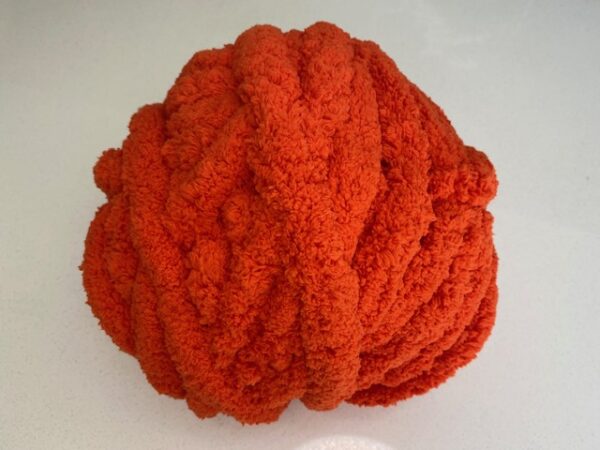 Chunky-Chenille-Yarn-Orange