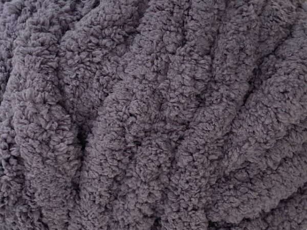 Chunky Chenille Yarn Slate - Image 2