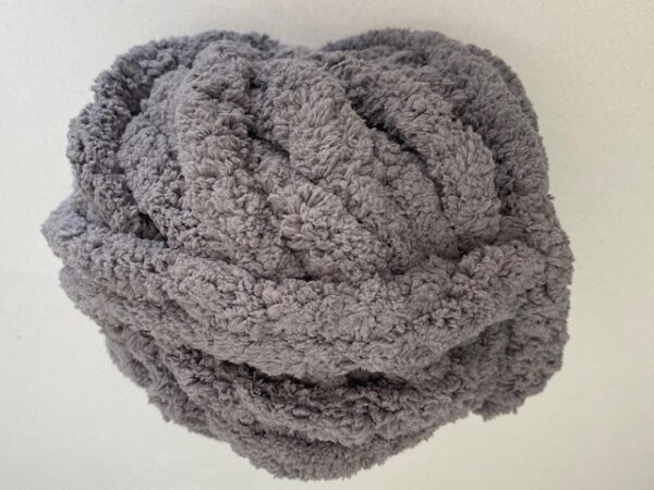 Chunky-Chenille-Yarn-SteelGrey