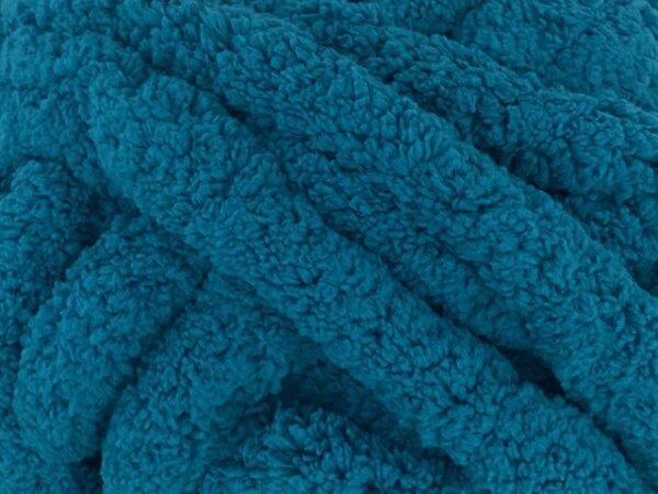 Chunky Chenille Yarn Turquoise - Image 2