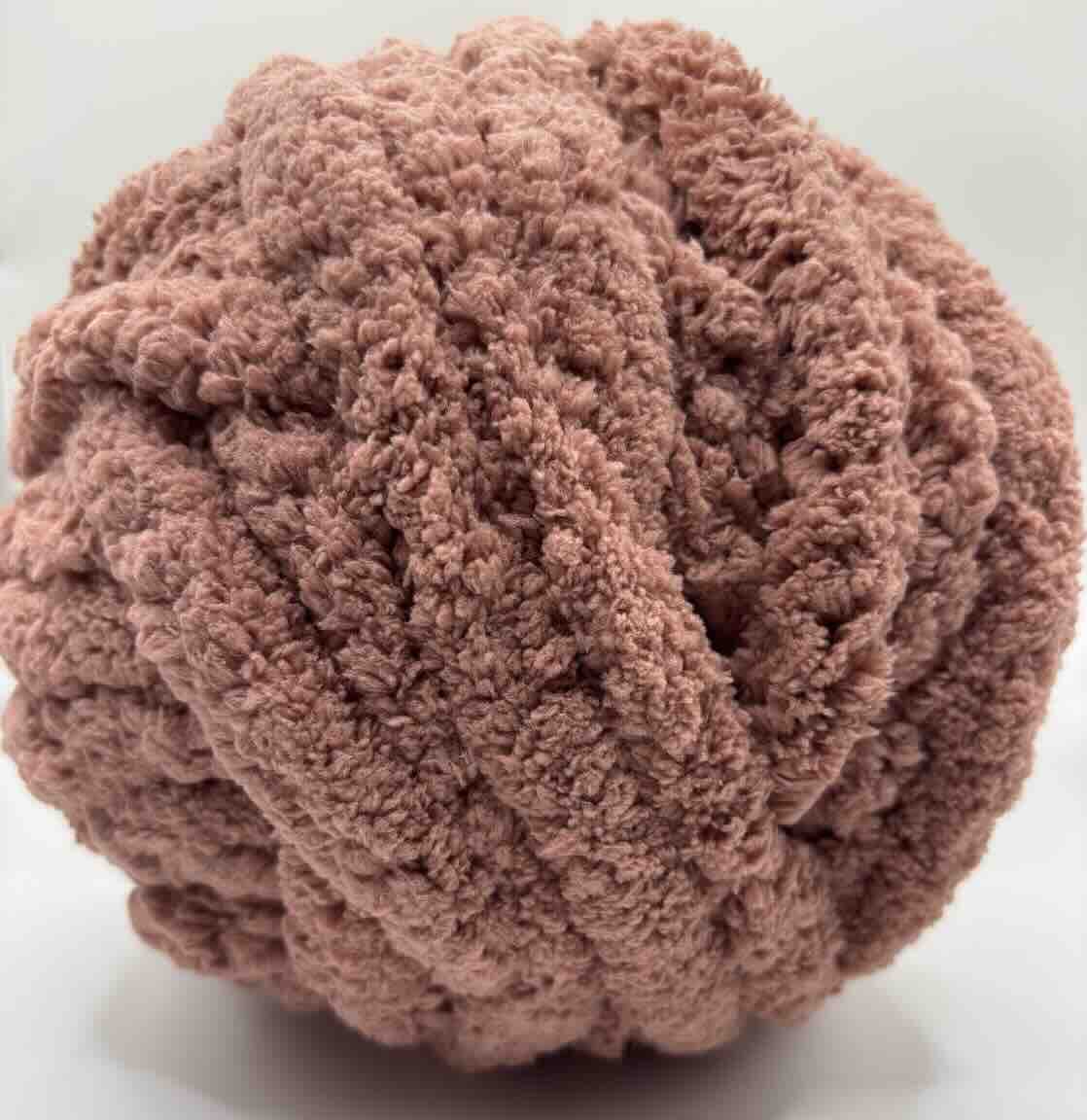 Chunky Chenille Yarn Darker Rose