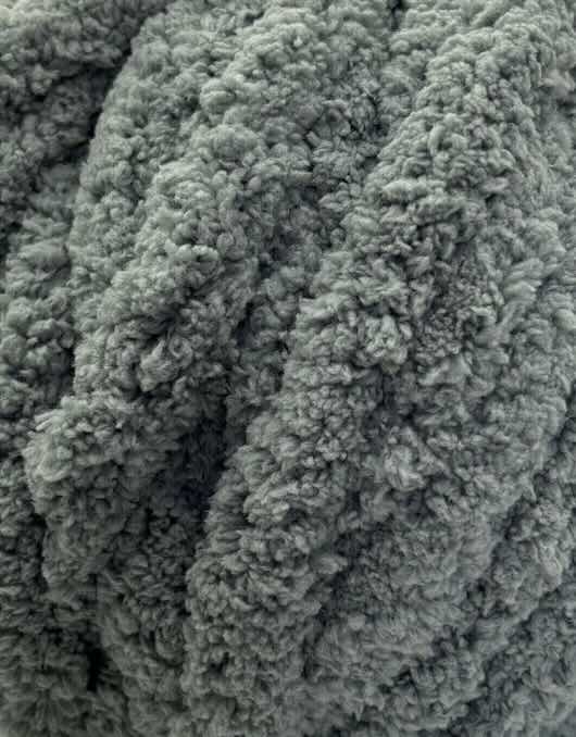 Chunky Chenille Yarn Darker Moss - Image 2
