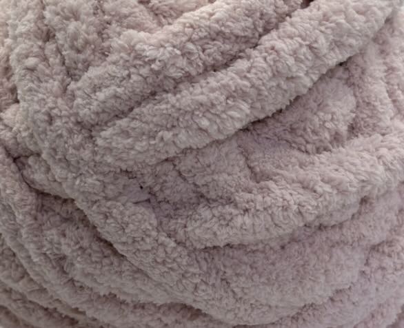 Chunky Chenille Yarn Dusty Pink - Image 2