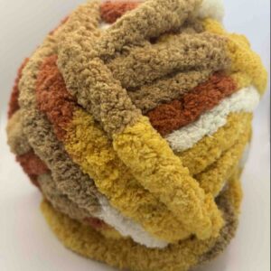 Chunky Chenille Yarn Honeycomb Light