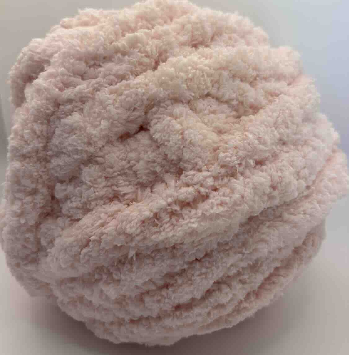 Chunky Chenille Yarn Ice Pink