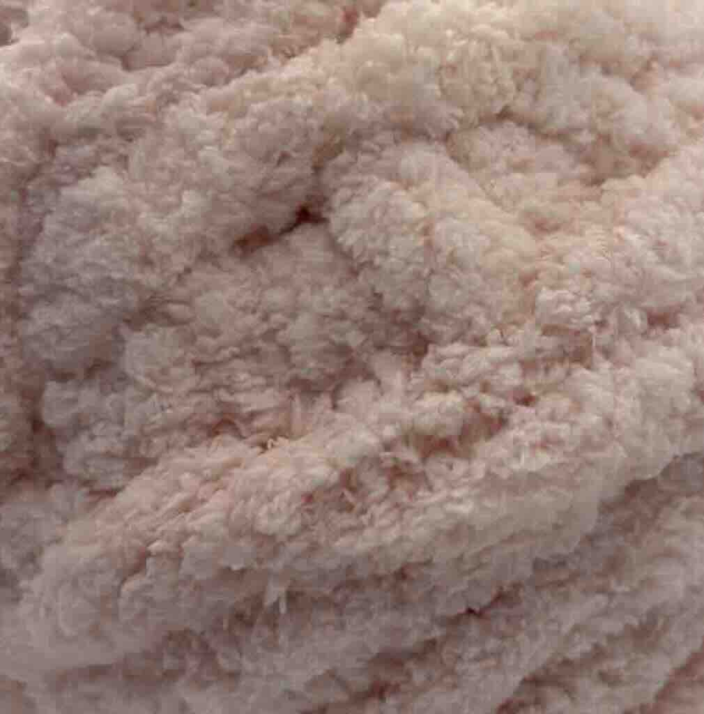 Chunky Chenille Yarn Ice Pink - Image 2