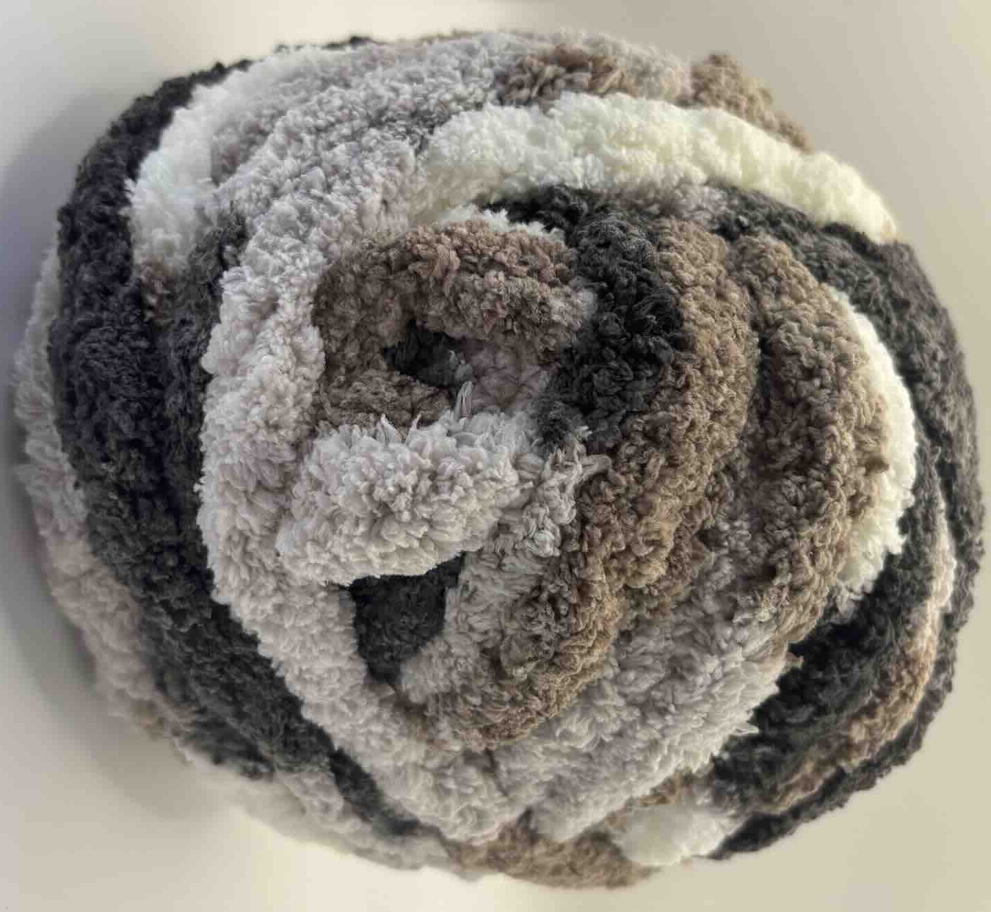 Chunky Chenille Yarn Night Mix