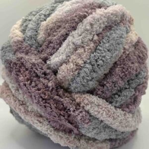 Chunky Chenille Yarn Purple Smoke