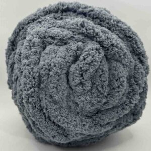 Chunky Chenille Yarn Steel Blue