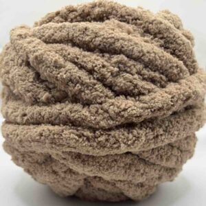 Chunky Chenille Yarn Taupe